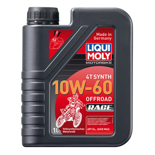 Picture of LIQUI MOLY SYNTHETIC 10W60 OFFRAOD 4 STROKE 1 LITRE