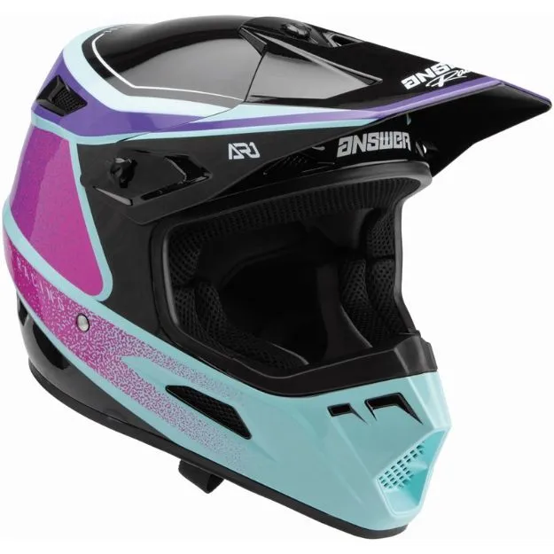 Picture of AR1 Vivid Purple Motocross Helmet Adult