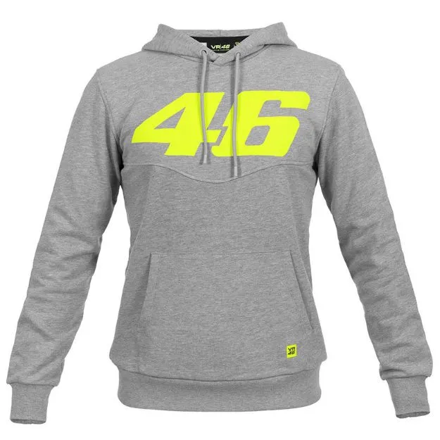 Picture of VR46 Men's Grey Hoodie