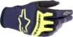 Picture of Alpinestars 2023 Techstar Gloves Night Navy/Yellow Fluo