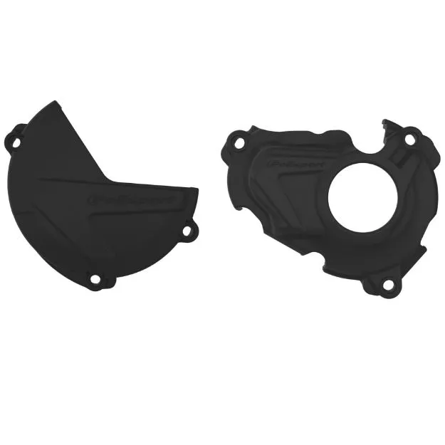Picture of YAMAHA YZ250FX - CLUTCH AND IGNITION COVER PROTECTOR KIT BLACK -2020-23 MODELS