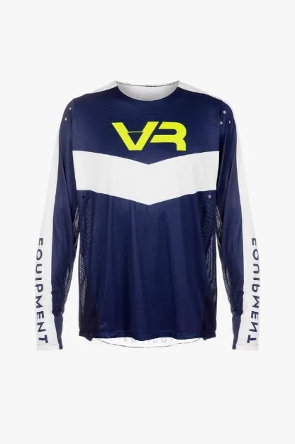 Picture of VR Equipment Unisex Performance MX Jersey – Navy / White